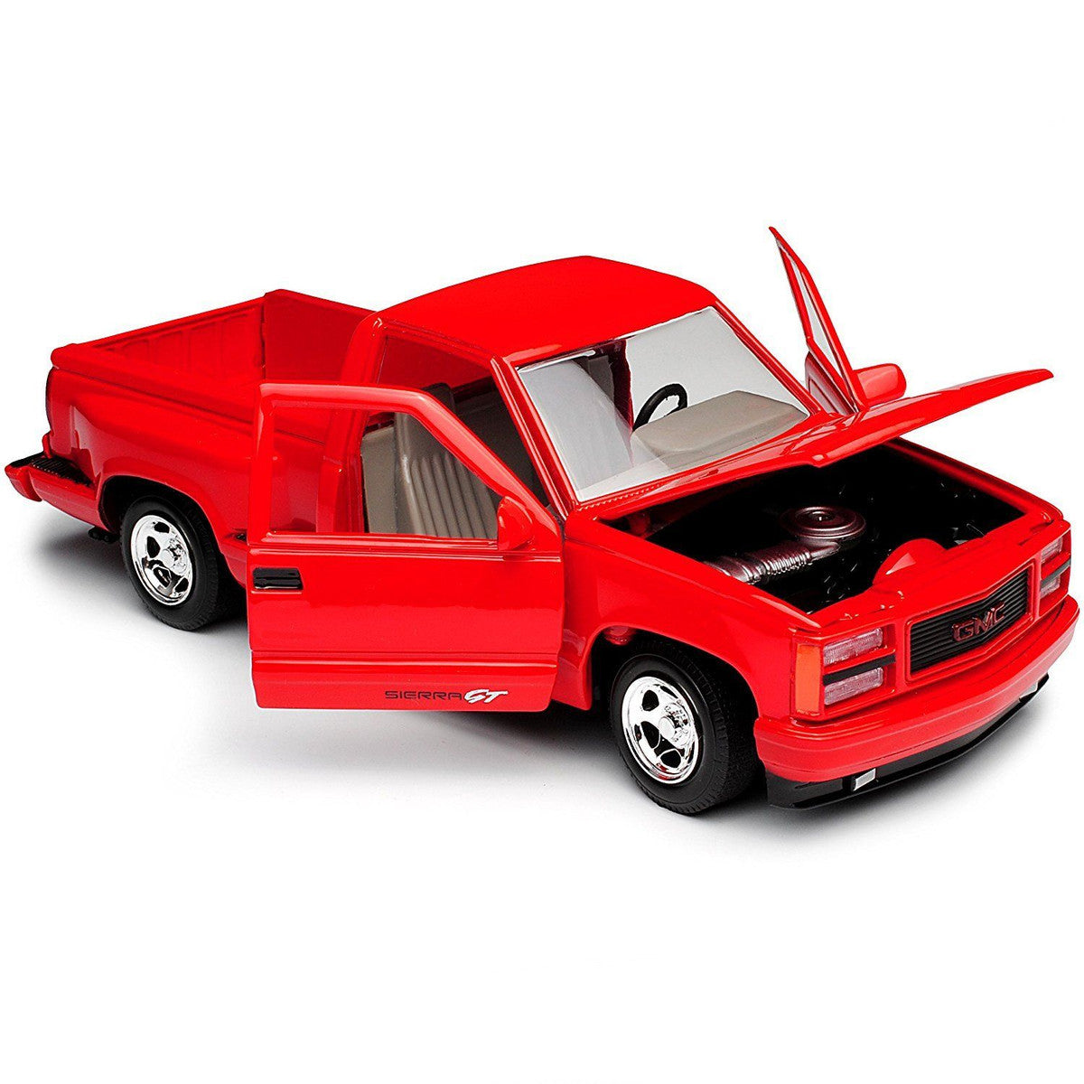 1992 GMC Sierra GT Red Pickup Truck 1/24 Diecast Model by Motormax LuxuryLifeWay Online Store