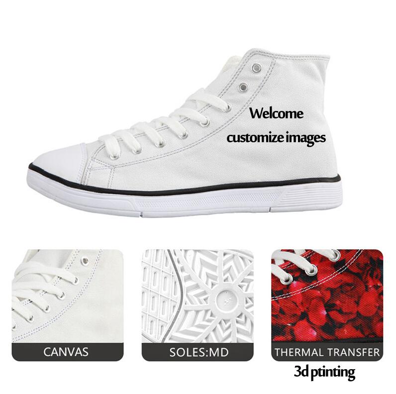 Custom High-Top Canvas Shoes for Adults LadyShow.Store