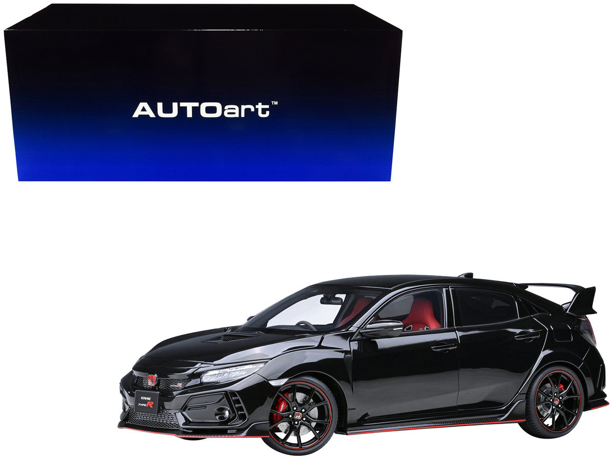 2021 Honda Civic Type R (FK8) RHD (Right Hand Drive) Crystal Black Pearl 1/18 Model Car by Autoart LuxuryLifeWay Online Store