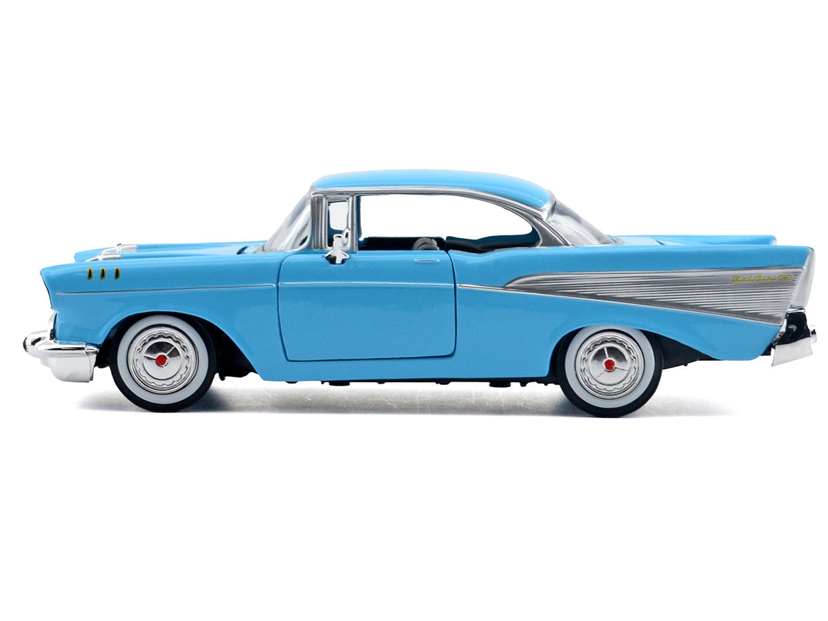 1957 Chevrolet Bel Air Light Blue "Timeless Legends" Series 1/24 Diecast Model Car by Motormax LuxuryLifeWay Online Store