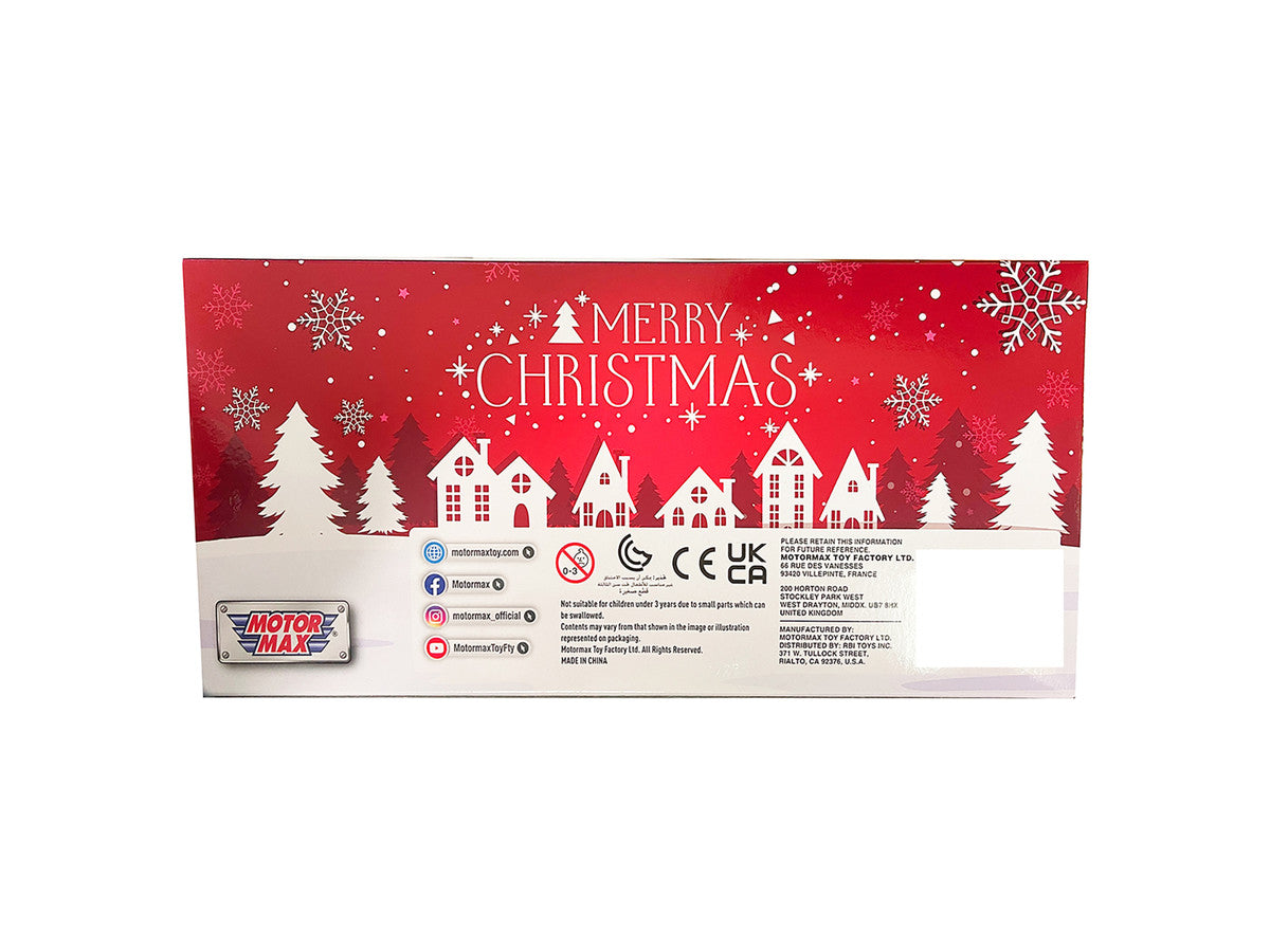 1940 Ford Pickup Truck Red "Merry Christmas" with Tree Accessory 1/24 Diecast Model Car by Motormax LuxuryLifeWay Online Store