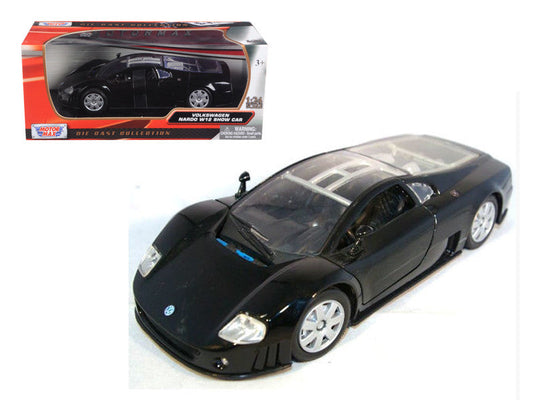 Volkswagen Nardo W12 Show Car Black 1/24 Diecast Model Car by Motormax LuxuryLifeWay Online Store
