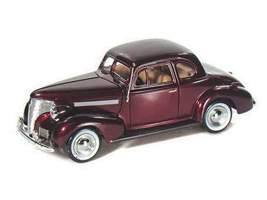 1939 Chevrolet Coupe Burgundy 1/24 Diecast Model Car by Motormax LuxuryLifeWay Online Store
