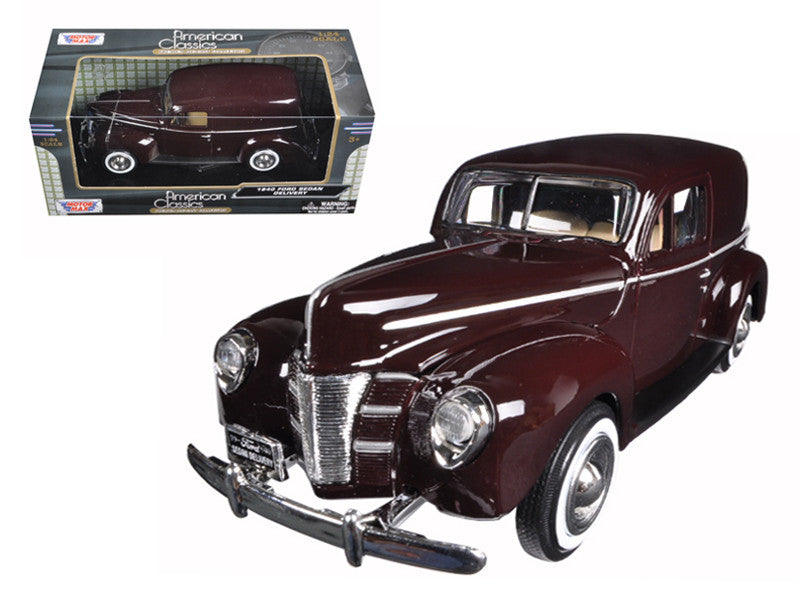 1940 Ford Sedan Delivery Brown 1/24 Diecast Model Car by Motormax LuxuryLifeWay Online Store