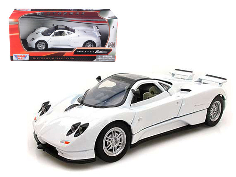 Pagani Zonda C12 White 1/24 Diecast Car Model by Motormax LuxuryLifeWay Online Store