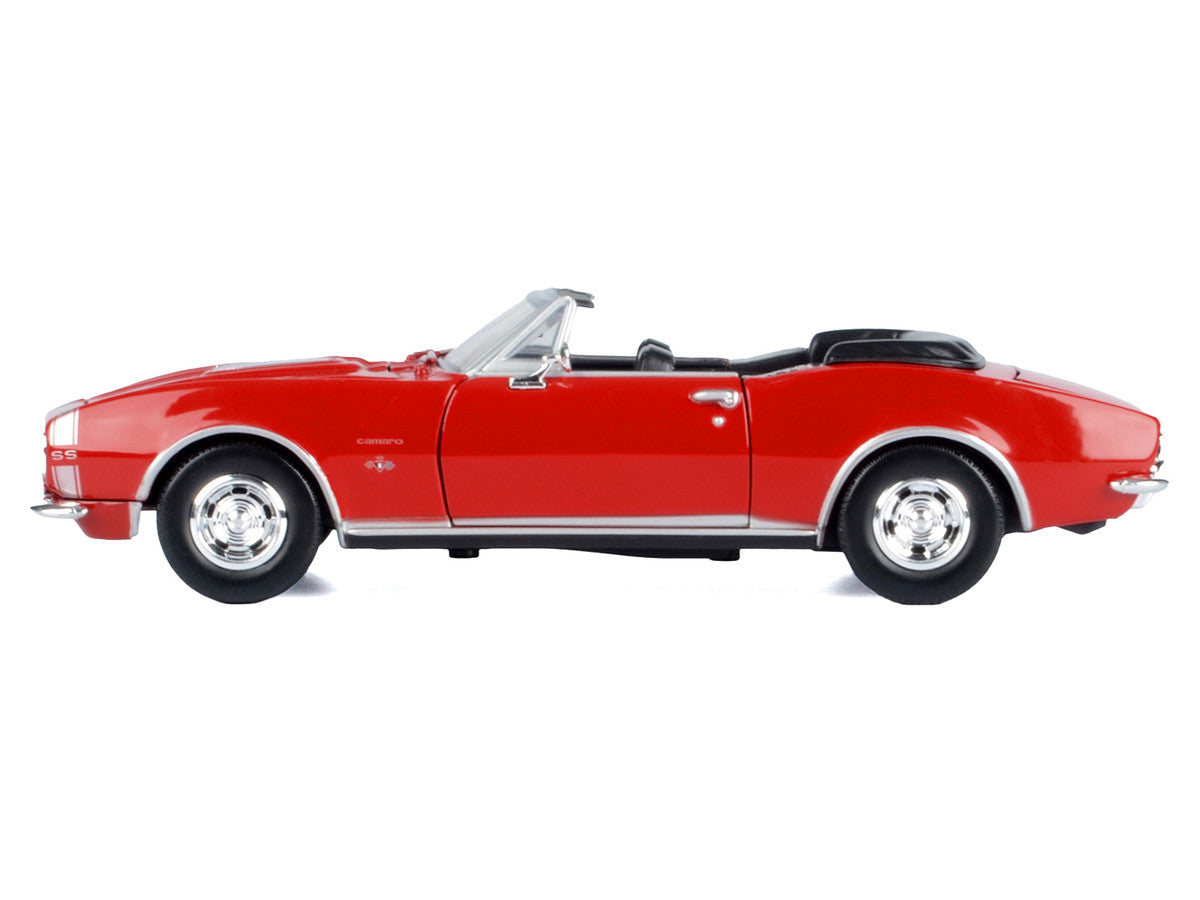 1967 Chevrolet Camaro SS Convertible Burgundy 1/24 Diecast Model Car by Motormax LuxuryLifeWay Online Store