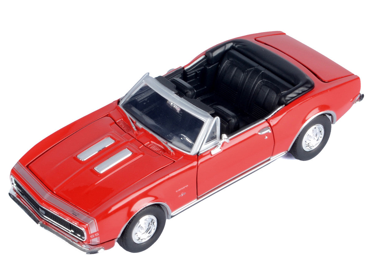 1967 Chevrolet Camaro SS Convertible Burgundy 1/24 Diecast Model Car by Motormax LuxuryLifeWay Online Store