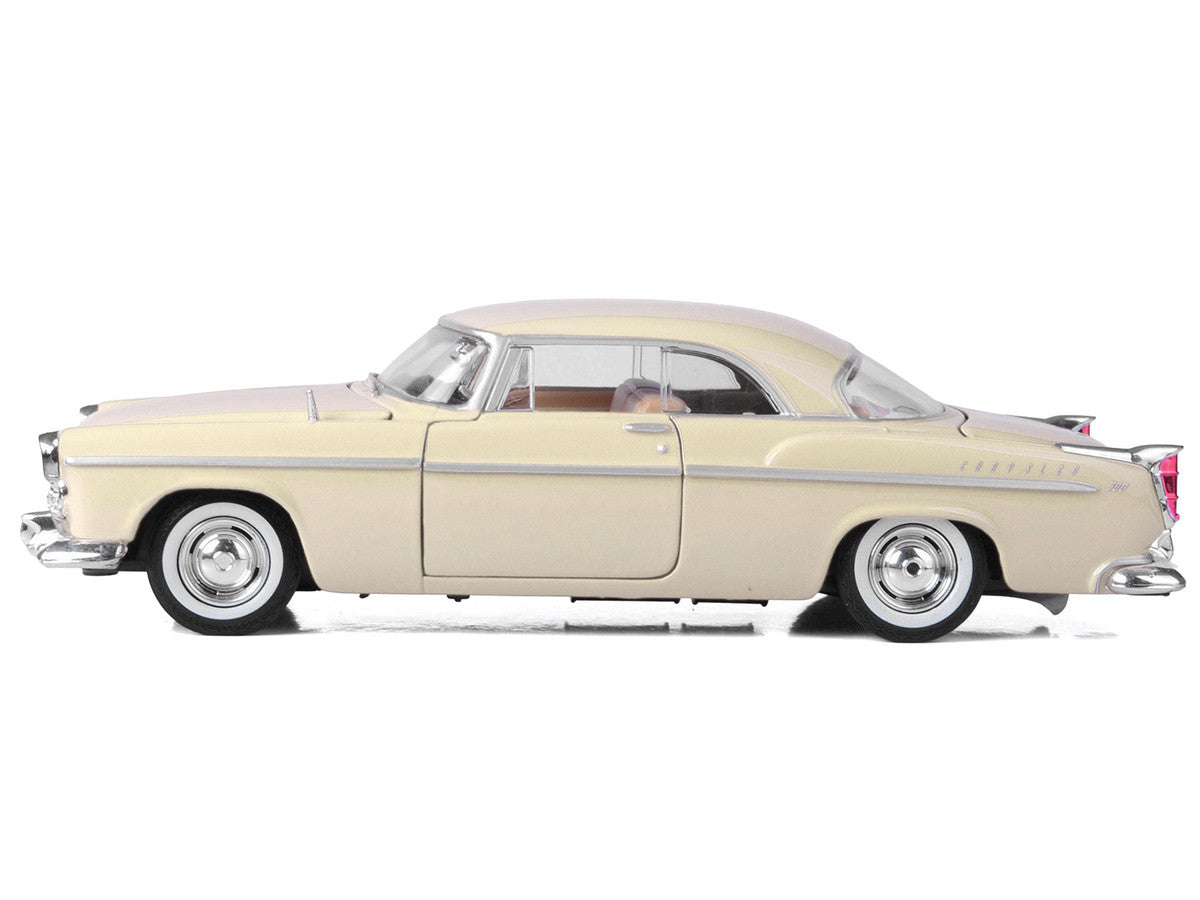 1955 Chrysler C300 Cream "Timeless Legends" Series 1/24 Diecast Model Car by Motormax LuxuryLifeWay Online Store