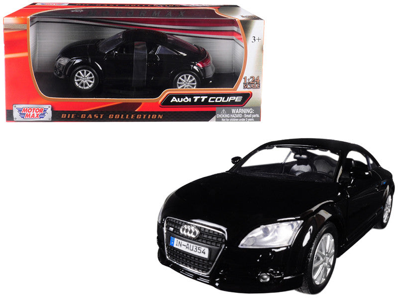 Audi TT Coupe Black 1/24 Diecast Model Car by Motormax LuxuryLifeWay Online Store