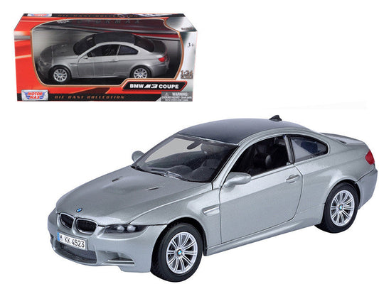 BMW M3 Coupe Gray Metallic 1/24 Diecast Model Car by Motormax LuxuryLifeWay Online Store
