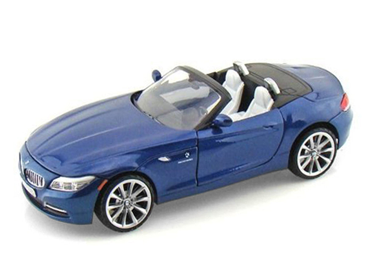 2010 BMW Z4 Convertible Blue 1/24 Diecast Model Car by Motormax LuxuryLifeWay Online Store