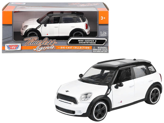 Mini Cooper S Countryman White 1/24 Diecast Car Model by Motormax LuxuryLifeWay Online Store