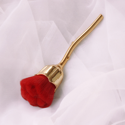 Single Rose Makeup Brush Nail Powder Dust Removal CJD2