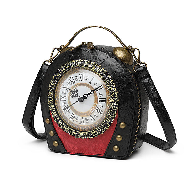 Walking clock antique bag PearlNestDecor.com