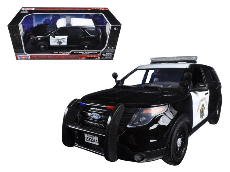 2015 Ford PI Utility Interceptor CHP California Highway Patrol 1/18 Diecast Model Car by Motormax LuxuryLifeWay Online Store