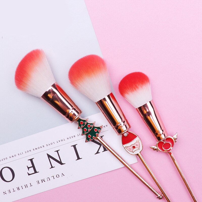 Christmas Reindeer Makeup Brush Set for Gifting LadyShow.Store