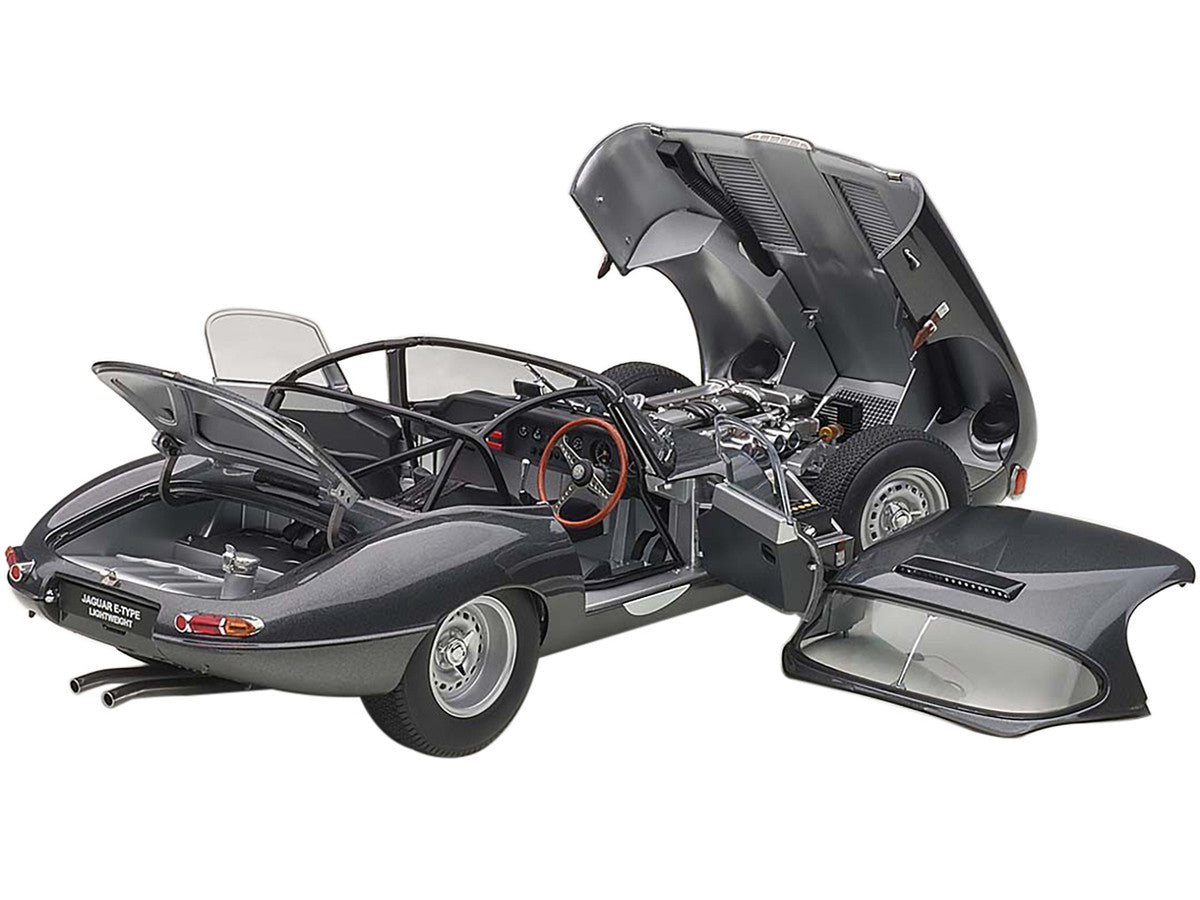 Jaguar Lightweight E Type Roadster RHD (Right Hand Drive) Dark Gray 1/18 Model Car by Autoart LuxuryLifeWay Online Store