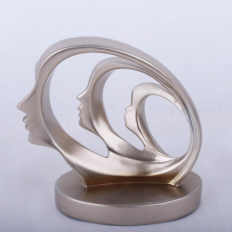 Resin Statue Sculpture Artwork Morden Ornaments PearlNestDecor.com