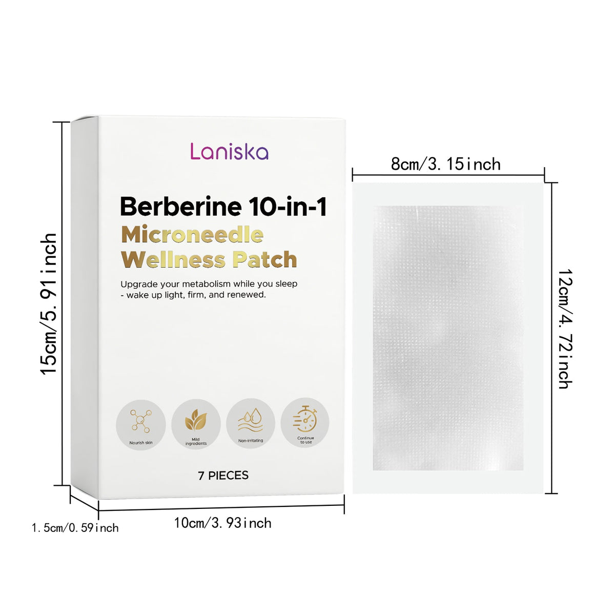 Slimming Care Micro Needle Patch 7 Pieces Per Pack Tri Light Beauty