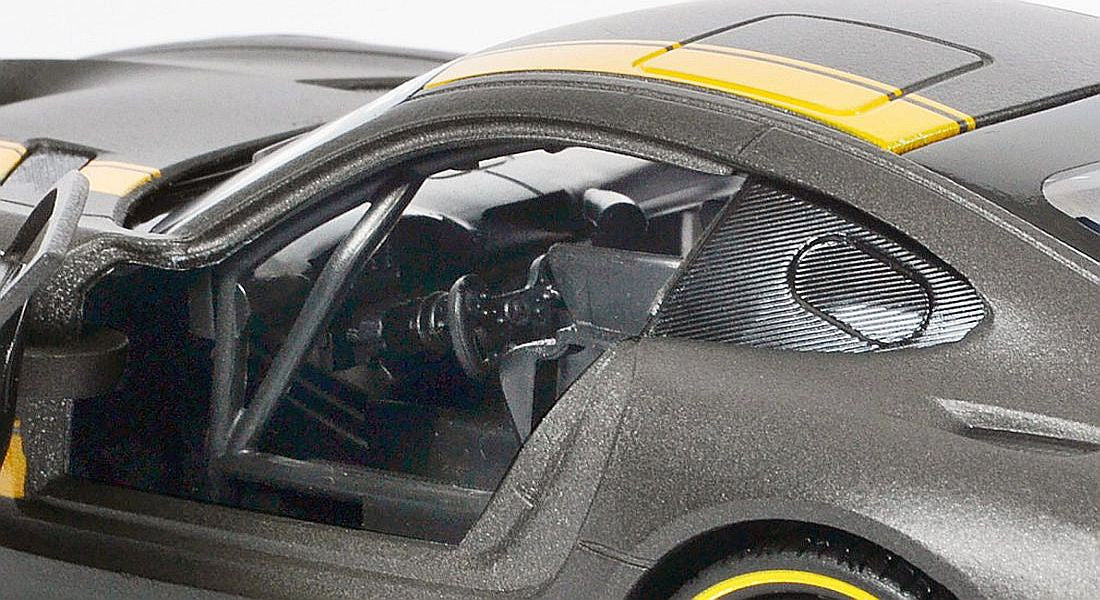 Mercedes AMG GT3 #1 Matt Gray with Yellow Stripes "GT Racing" 1/24 Diecast Model Car by Motormax LuxuryLifeWay Online Store