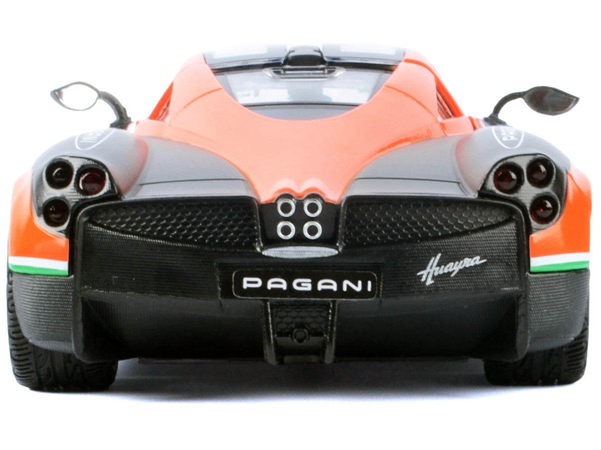 Pagani Huayra #23 Orange and Black with Stripes "GT Racing" Series 1/24 Diecast Model Car by Motormax LuxuryLifeWay Online Store