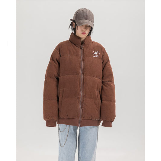 Retro stand collar padded padded jacket men CJD