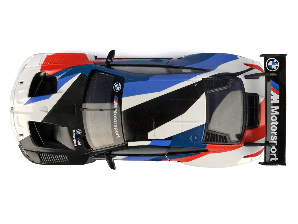 BMW M4 GT3 #1 White with Black Blue and Red Graphics "GT Racing" Series 1/24 Diecast Model Car by Motormax LuxuryLifeWay Online Store