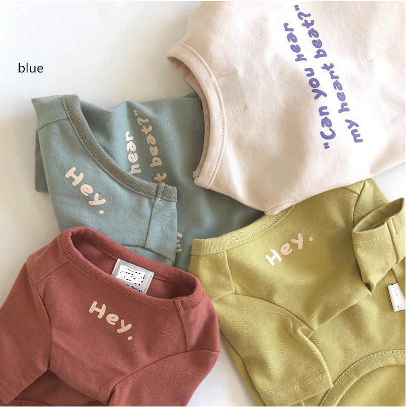 Casual Simple Printed T-Shirt for Pets Pi-Mart