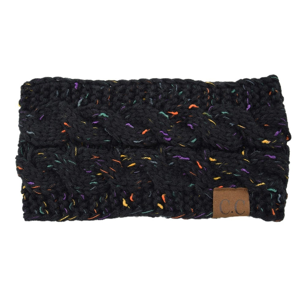 European And American Knitted Hairband Wool Variegated LadyShow.Store