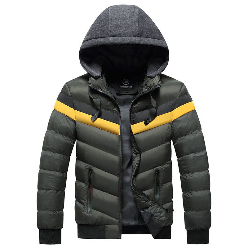 Men Winter Casual Plus Size Hooded Jacket CJD