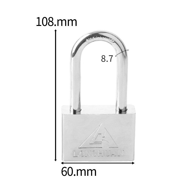 The Padlock Of The White Steel Electric Meter
