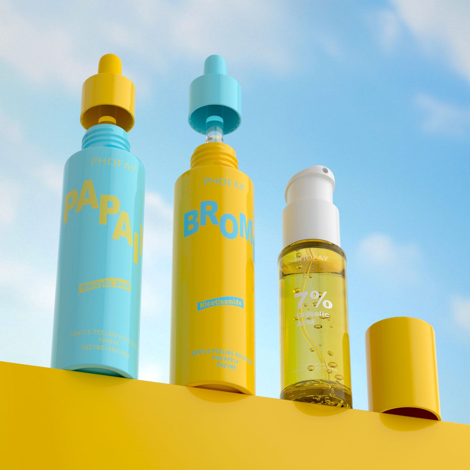 PHOFAY GLYCOLIC ACID AHA EXFOLIATING  BRIGHTENING TONER LadyShow.Store