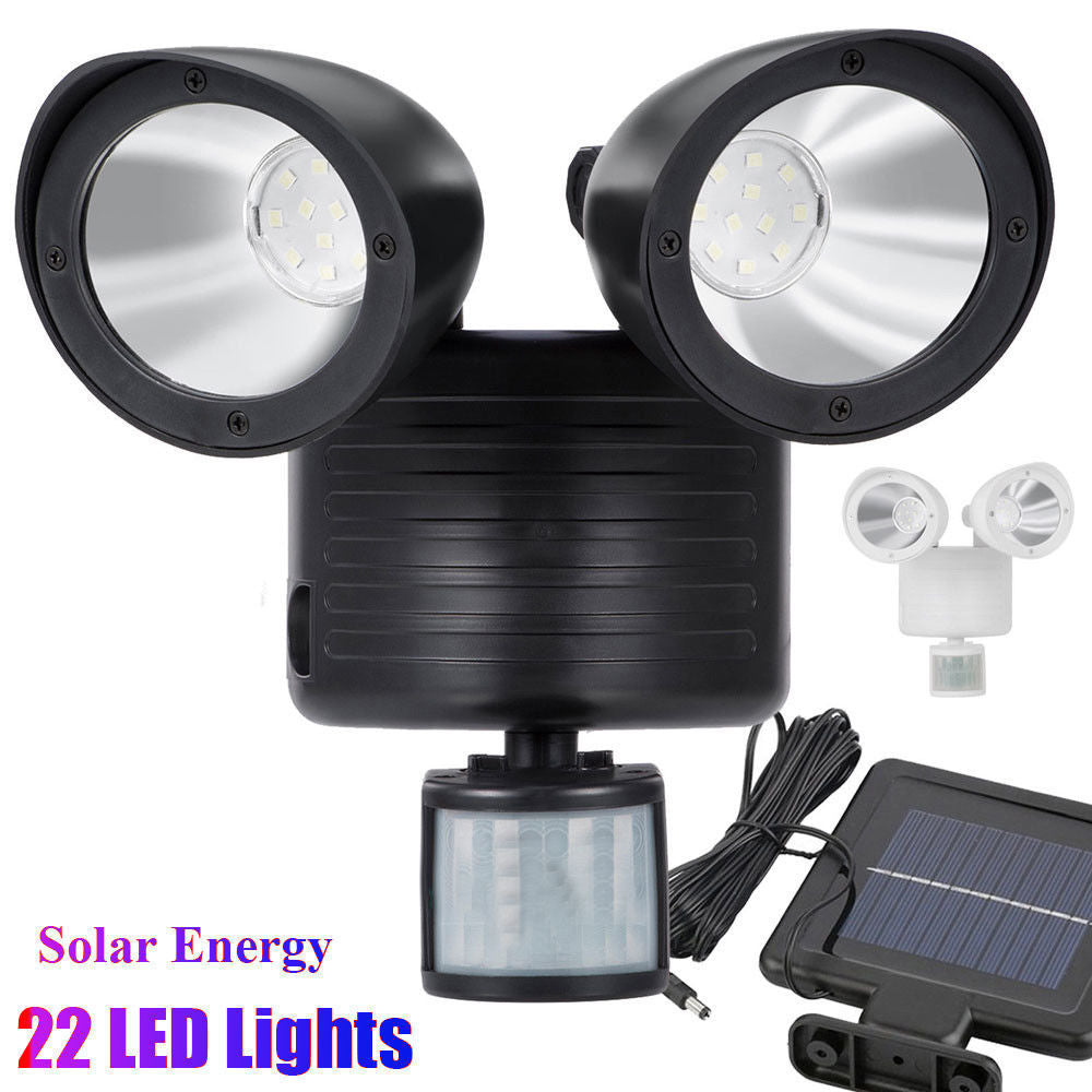 Dual-Head Solar Sensor Spotlight Best YouTube Store