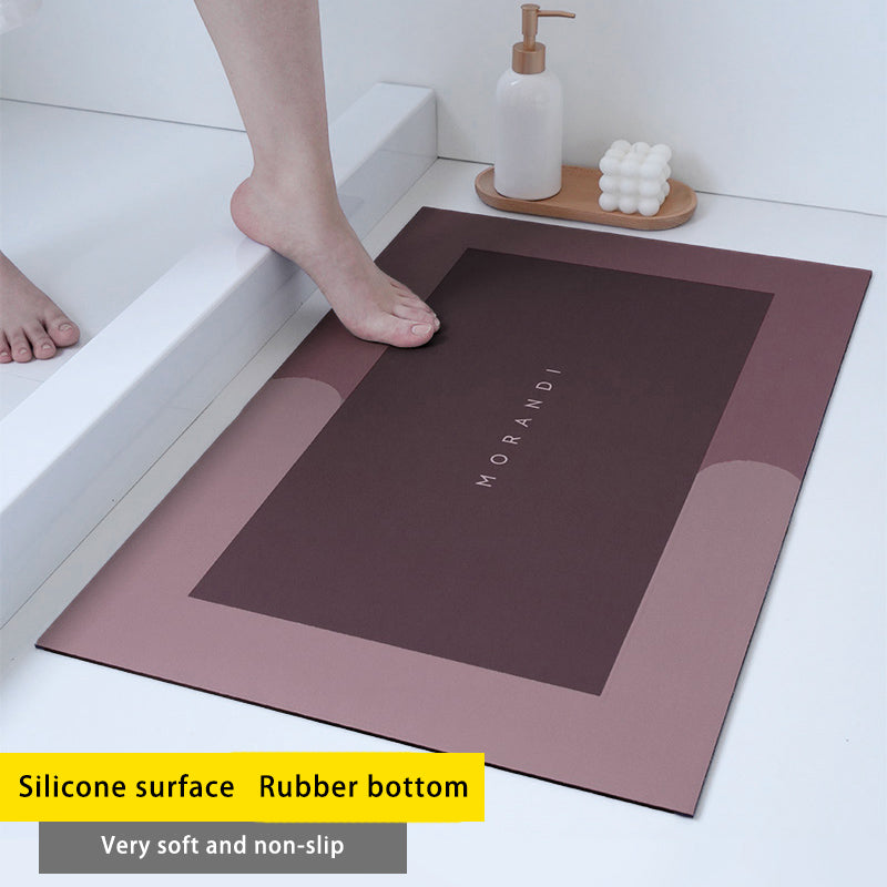 Diatom Mud Absorbent Pad Toilet Floor Mat Soft Non-slip