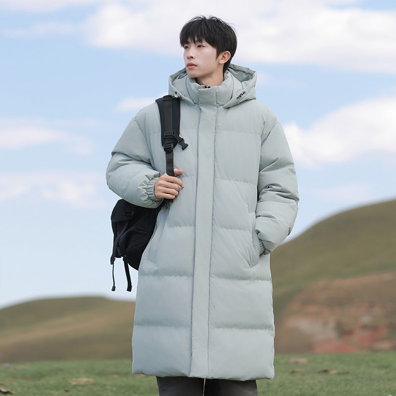 Mid-length Cotton Clothing Men's Thick Warm Jacket Best YouTube Store