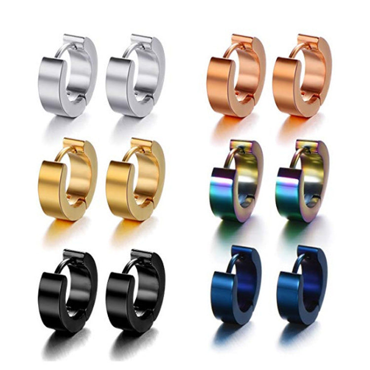 Simple Electroplated Stainless Steel Earrings LadyShow.Store