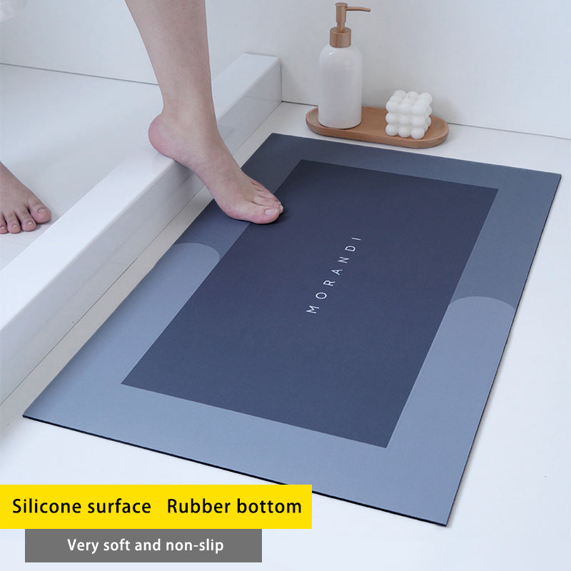 Diatom Mud Absorbent Pad Toilet Floor Mat Soft Non-slip