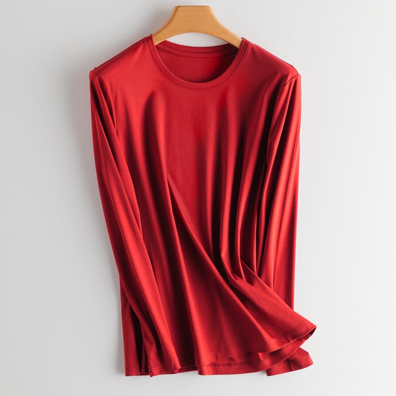 Long-Sleeved Round Neck Autumn T-Shirt Pi-Mart