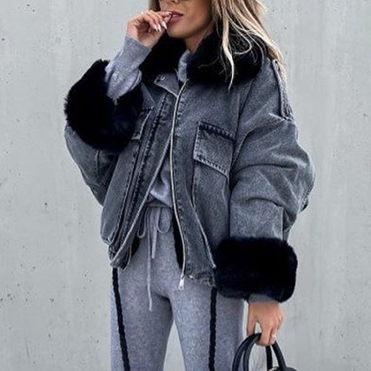 Thick Winter Women's Puffer Jacket for Warmth Pi-Mart
