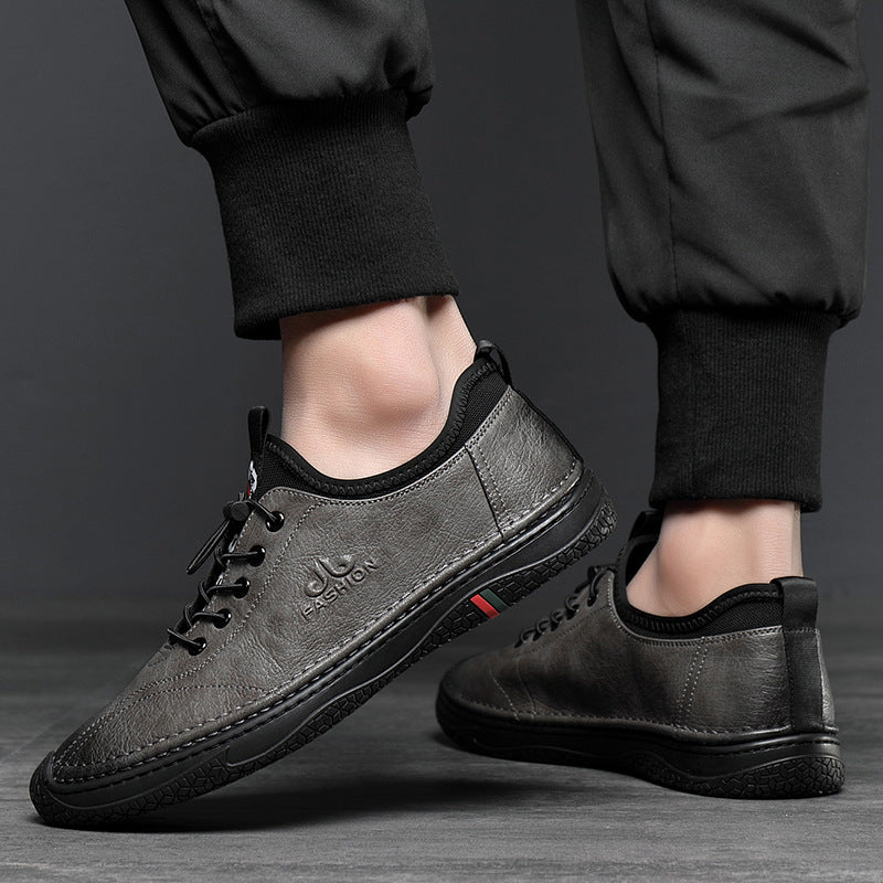 Men's Casual Shoes Men's Genuine Leather Autumn New Low-cut Cowhide Shoes