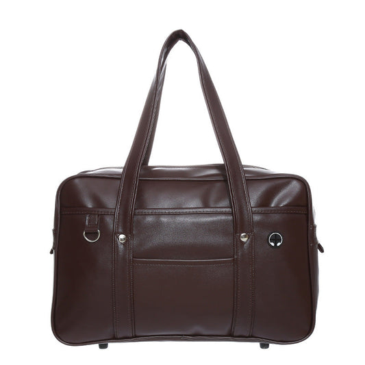 PU Uniform Bag, JK Large Handbag, School Bag With A Campus-supplied Feel, Japanese-style Female High School Student Bag, Unisex Shoulder Briefcase LadyShow.Store
