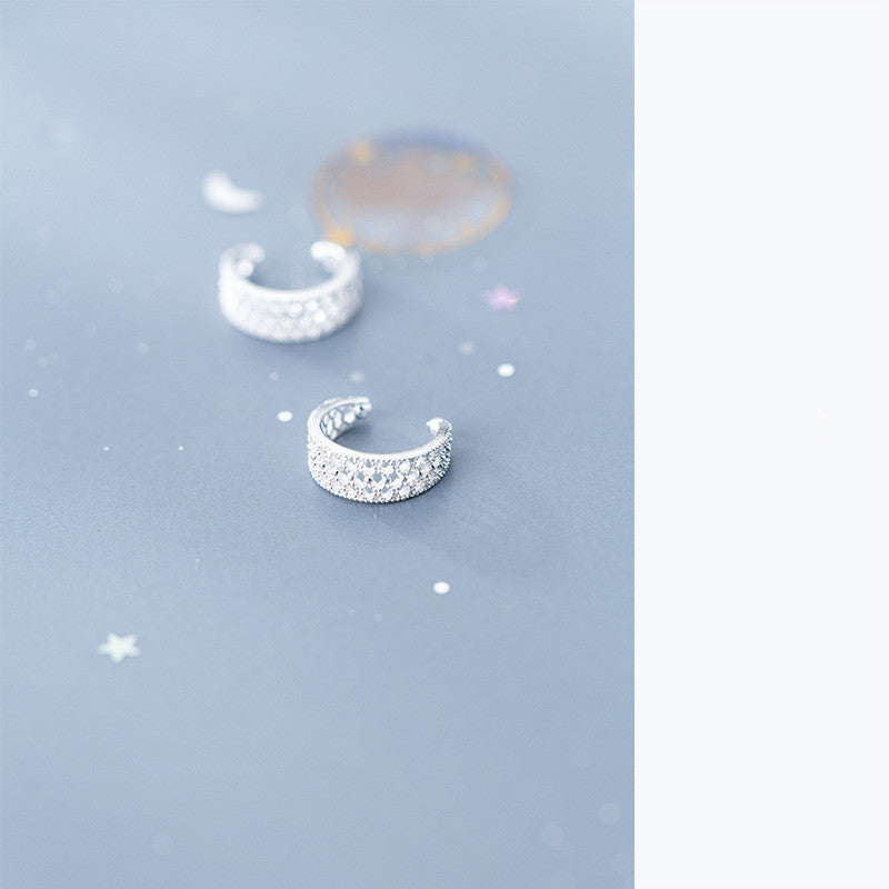 S925 silver earrings curved ear clip LadyShow.Store