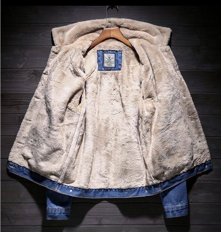 Thick Insulated Denim Jacket Pi-Mart
