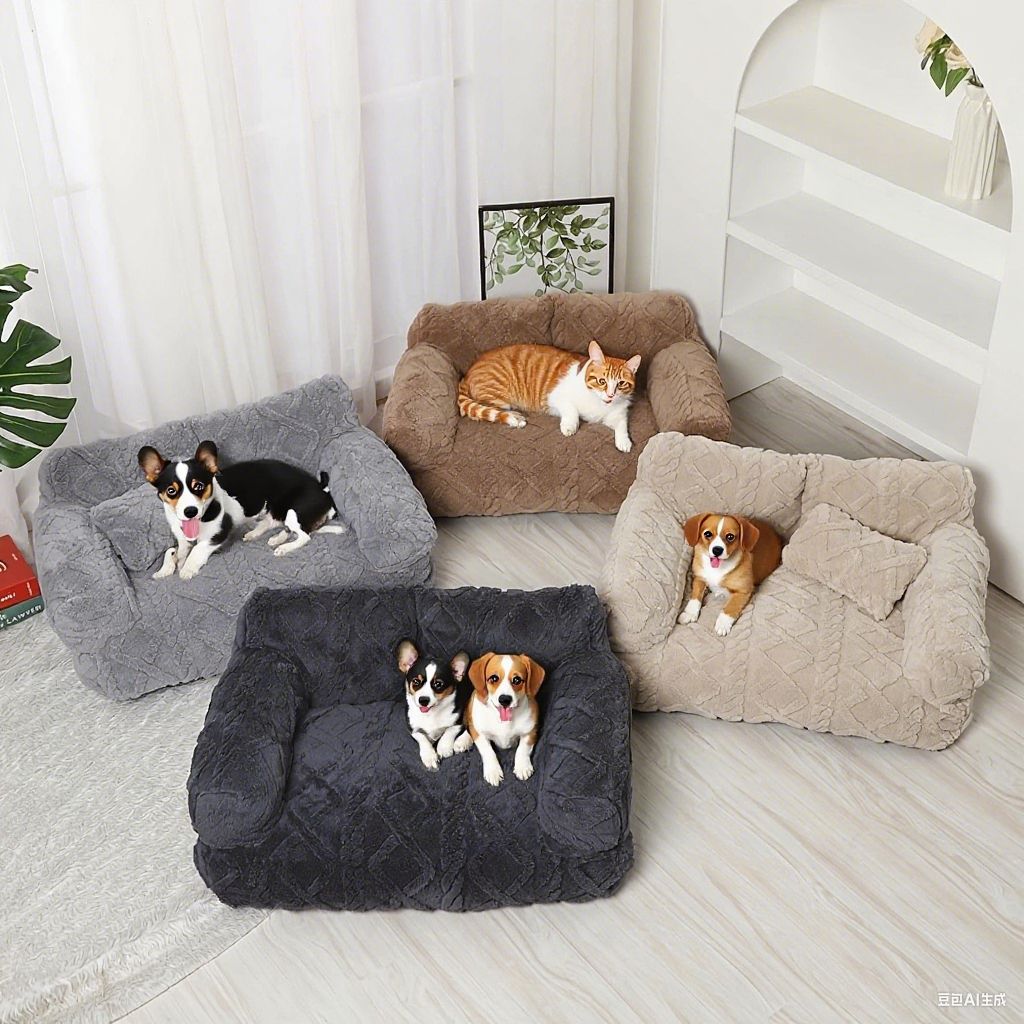 Pet Sofa Bed With Warming Features, Removable And Machine-washable Pets Fashion