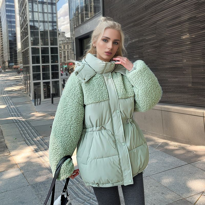 Hoodie With Drawstrings Warm-keeping Cotton Clothing Women's Coat Best YouTube Store