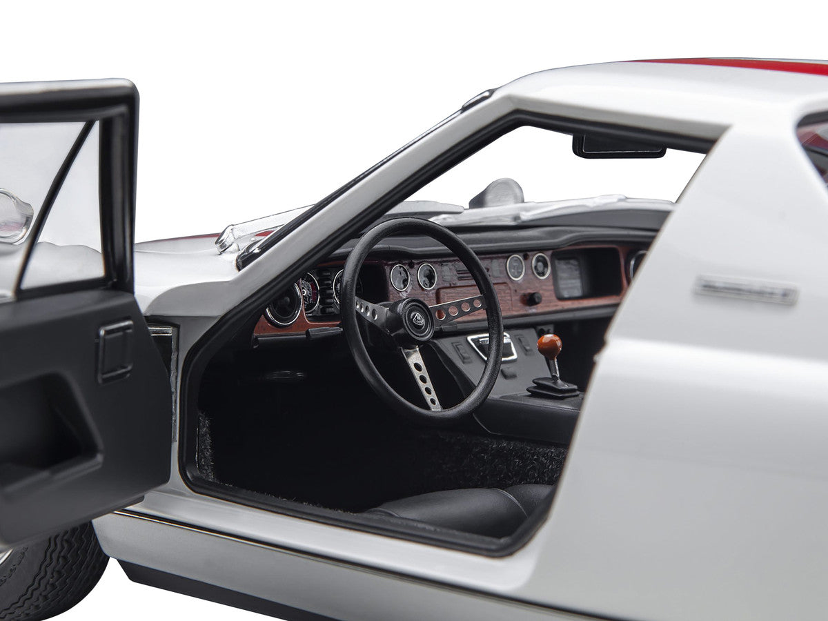 Lotus Europa Special White with Red Stripe and Graphics "The Circuit Wolf" 1/18 Model Car by Autoart LuxuryLifeWay Online Store