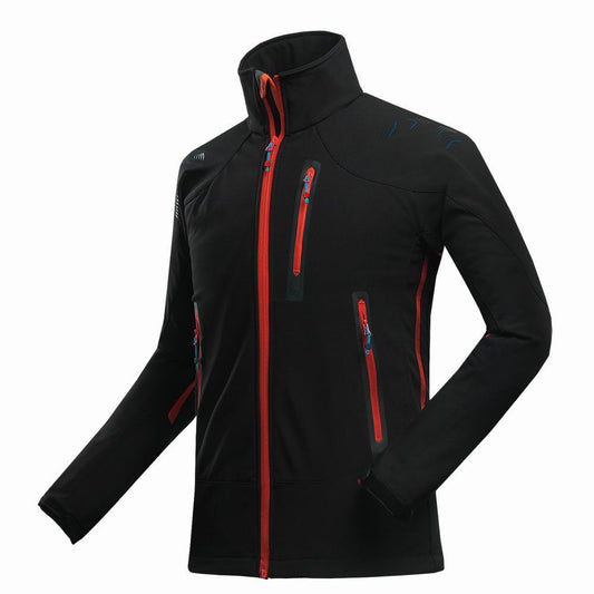 Men's Outdoor Softshell Jacket for Camping and Hiking Pi-Mart