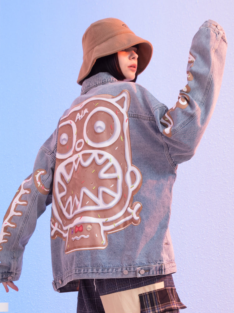 Denim Clothing Loose Casual Couple Wear Coat Jacket Best YouTube Store
