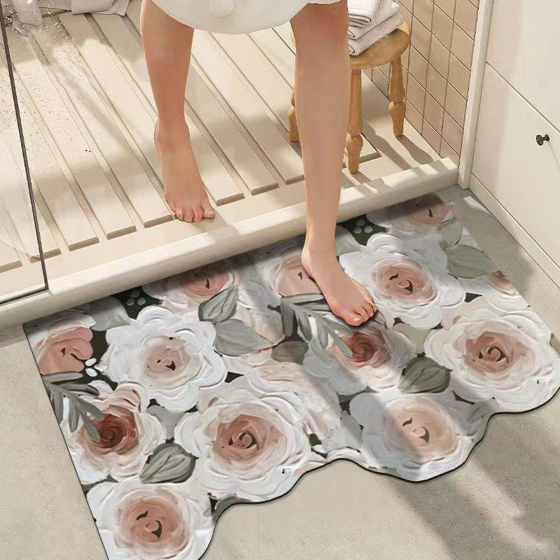 Diatom Mud Bathroom Absorbent Non-slip Floor Mat