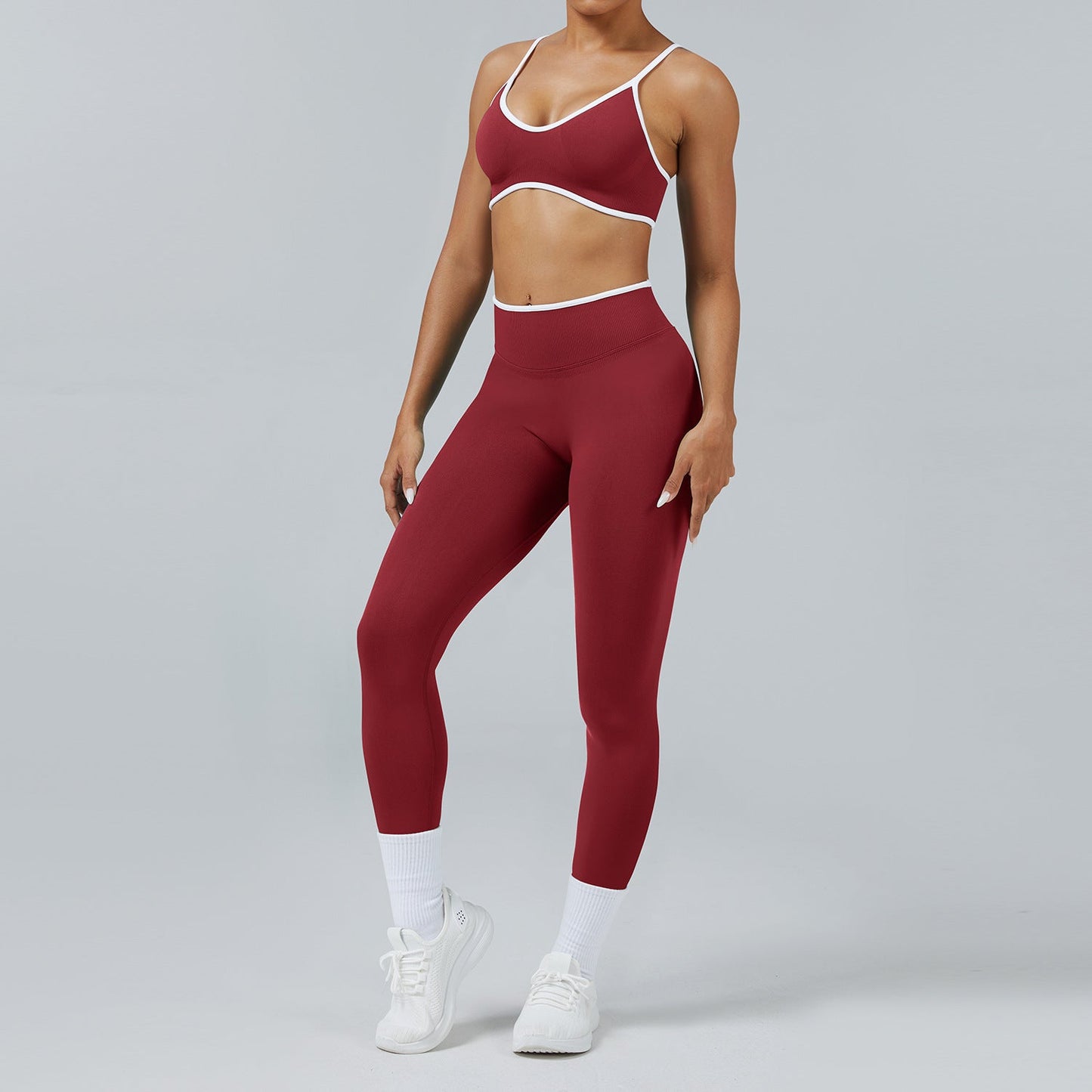 Seamless Back-Support Running Quick-Drying Yoga And Fitness Apparel Set Best YouTube Store